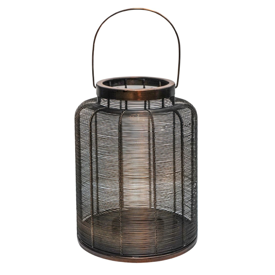 Waldemar Copper Woven Metal Lantern - Medium - Skandi London