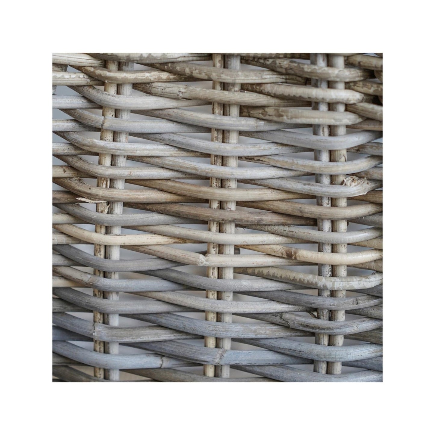 Herning Rattan Tall Log Storage - Skandi London