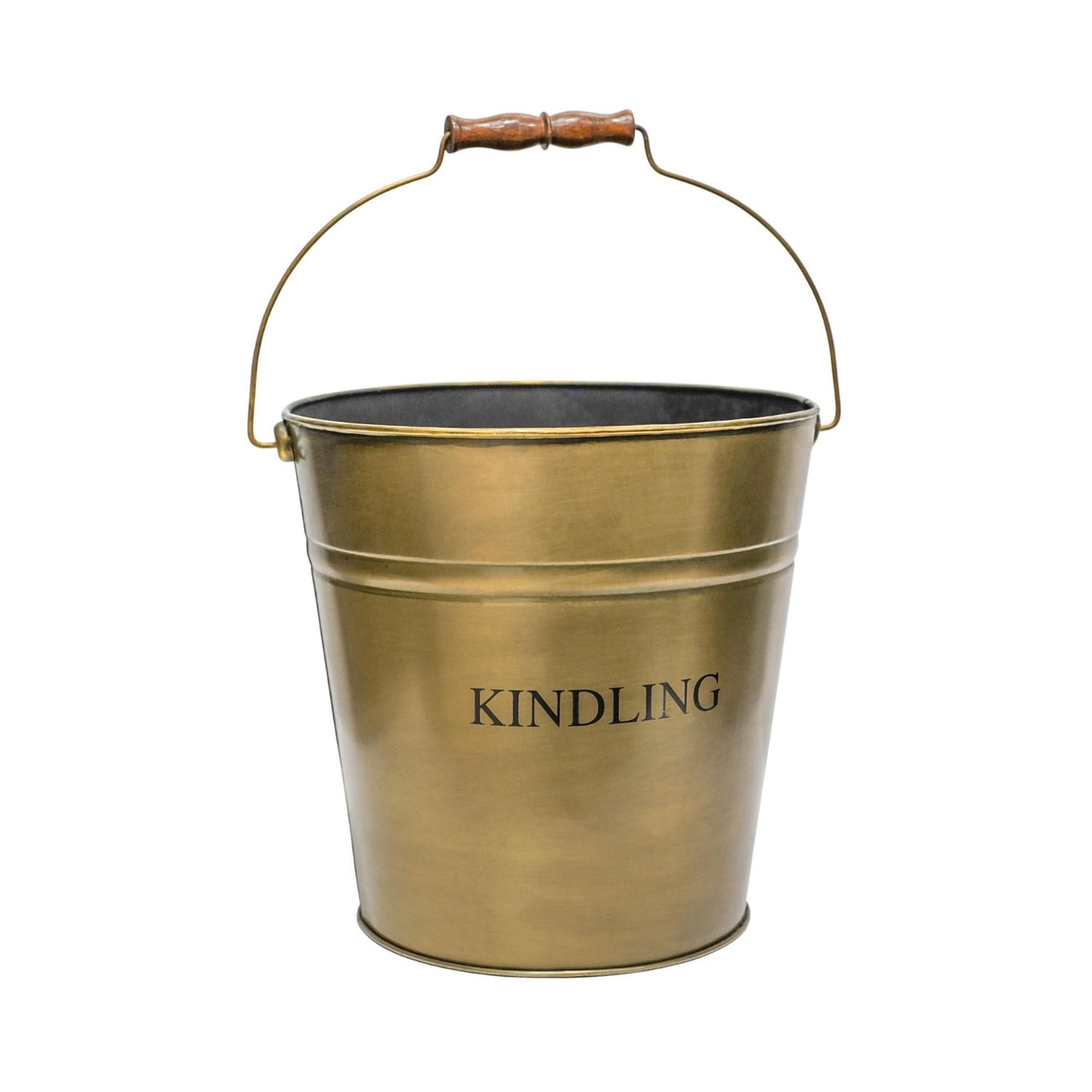 Horten Brass Kindling Bucket - Skandi London