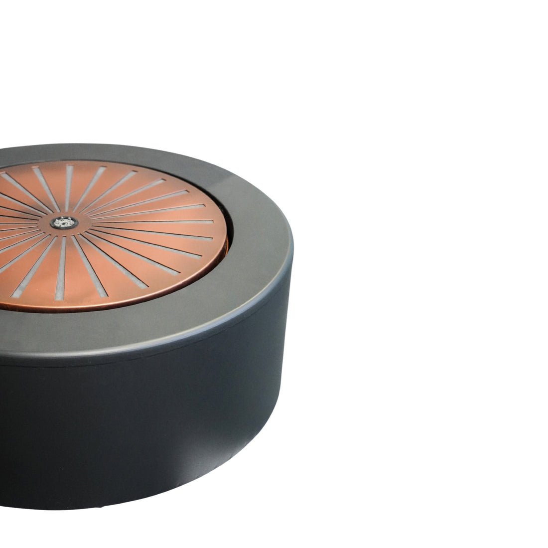 Skandi London Large Water Feature with Light Display in Charcoal & Aged Copper - Skandi London