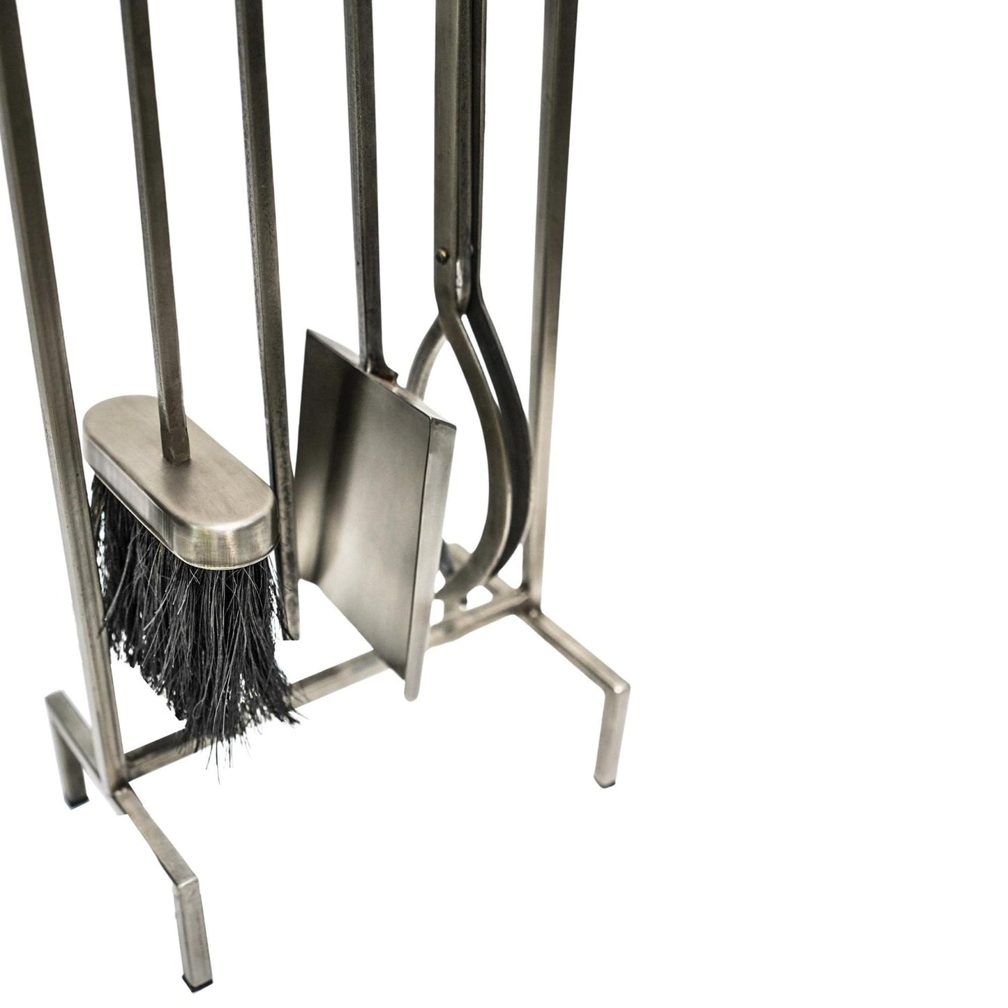 Horsens Iron Hanging Rack Fireside Companion Set Pewter - Skandi London