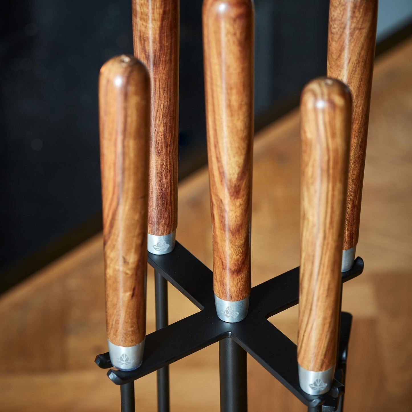 Haslev Wooden Handle Round Companion Set - Skandi London