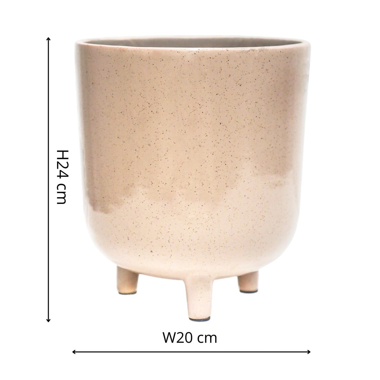 Alfta Wheat Speckled Planter Medium - Medium - Skandi London