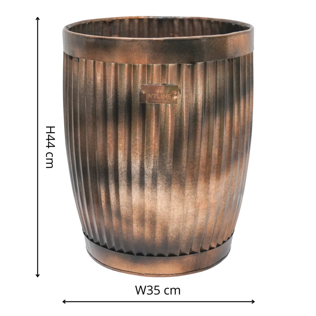 Outdoor Ulrica Copper Planter Set of 3 - Skandi London