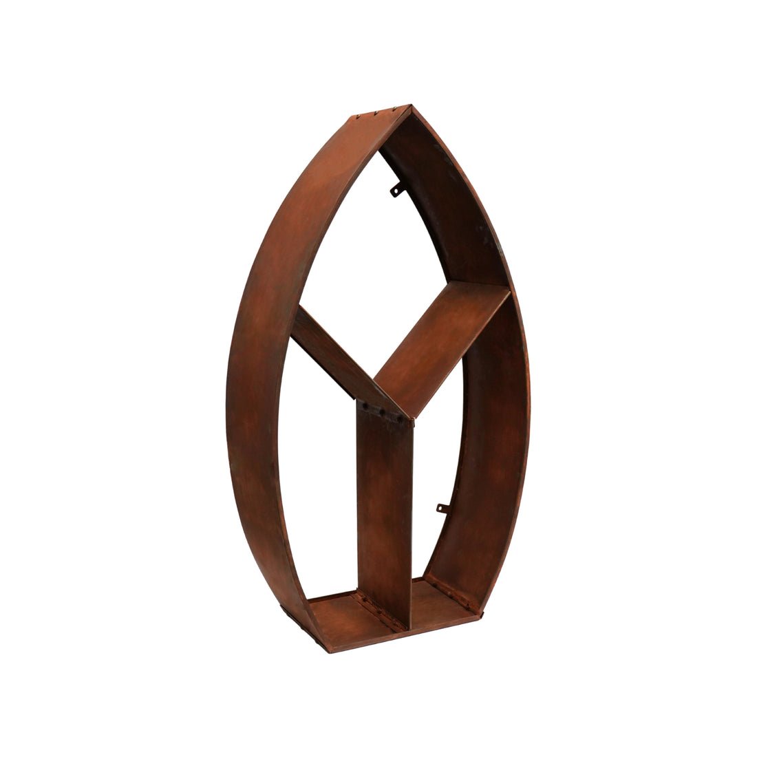 Syrin Arch Sculptural Log Storage Natural Rust - Skandi London