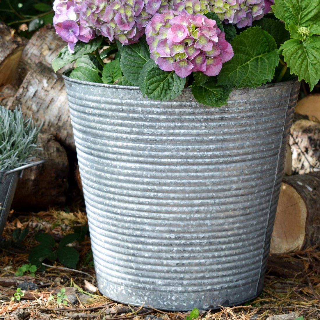 Wolter Galvanised Planter - Medium - Skandi London