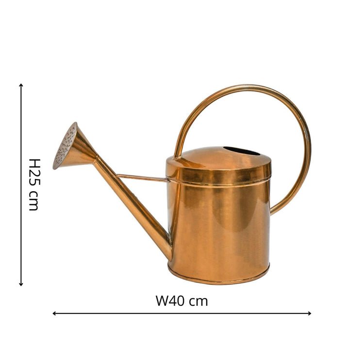 Indoor Kensington Traditional Copper Watering Can H25Cm W40Cm - Skandi London