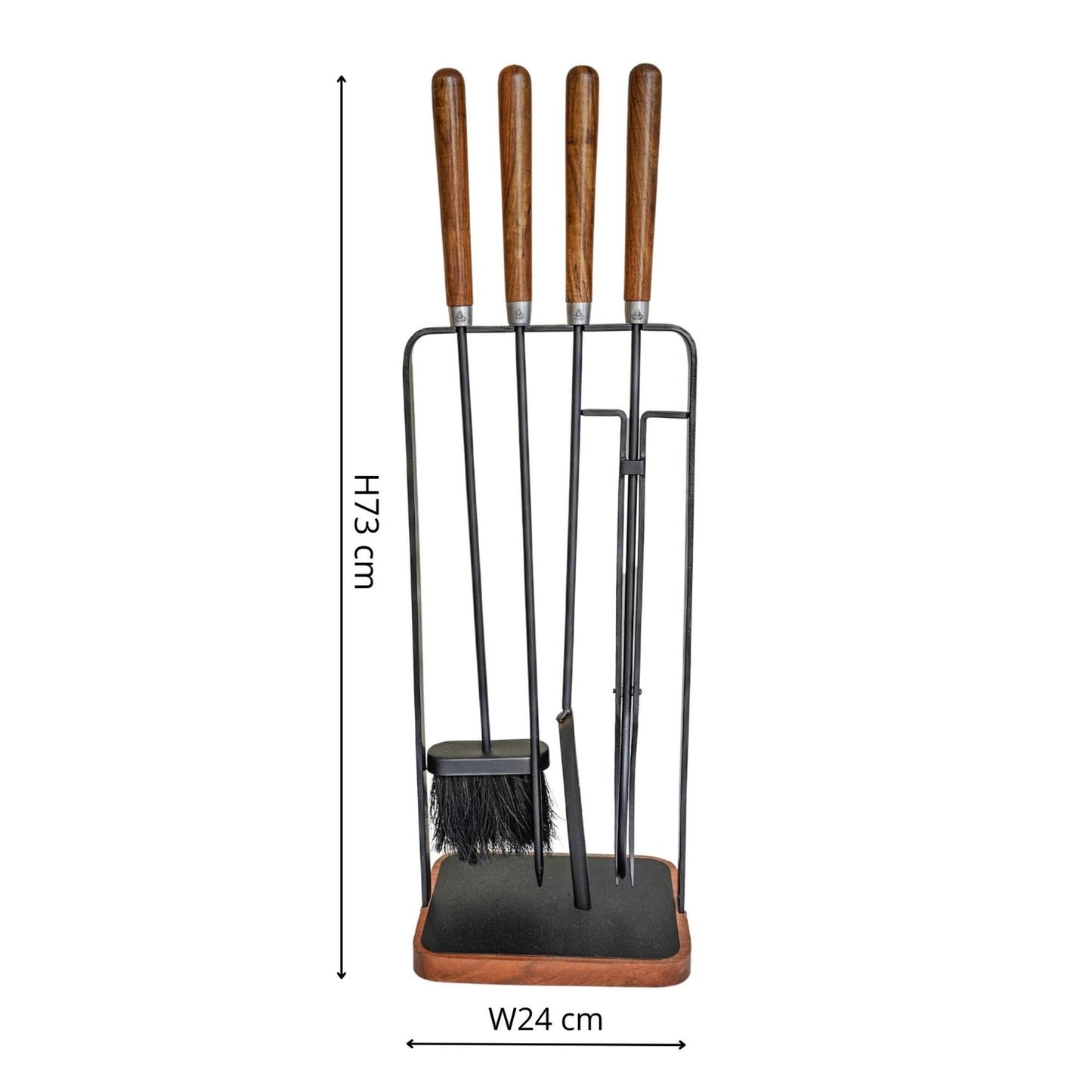 Haslev Wooden Handle Square Companion Set - Skandi London