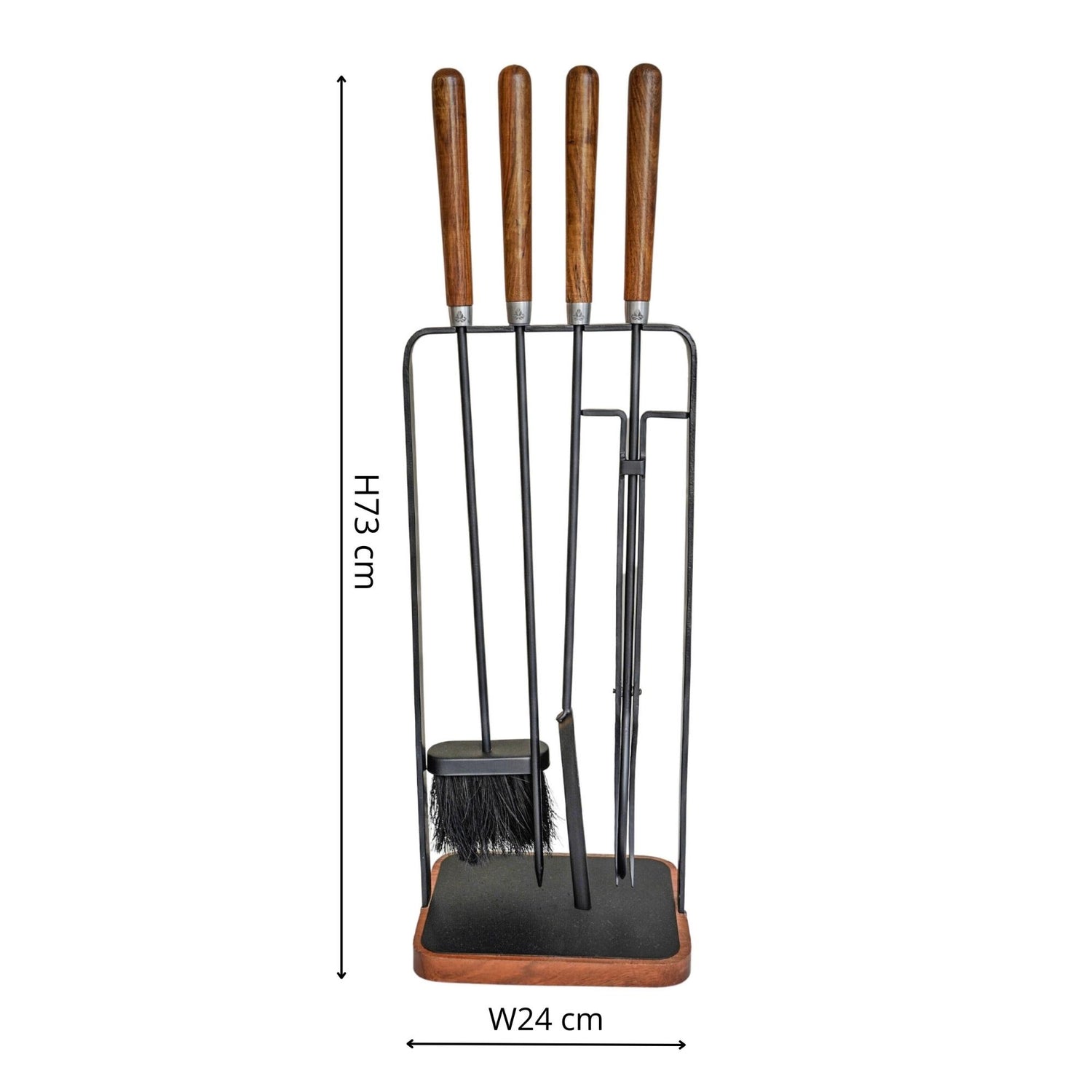 Haslev Wooden Handle Square Companion Set - Skandi London