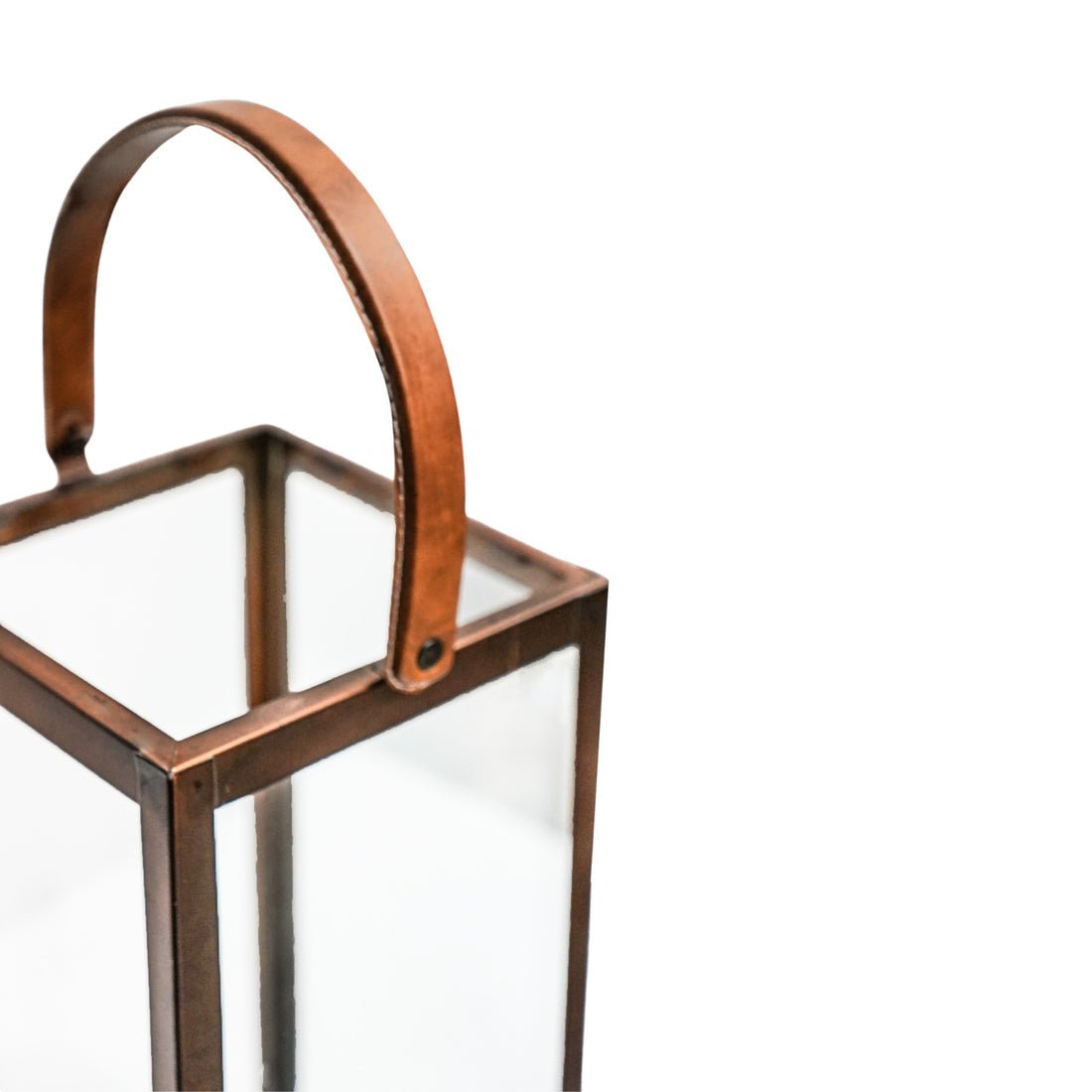 Thoren Tall Lantern in Copper - Medium - Skandi London