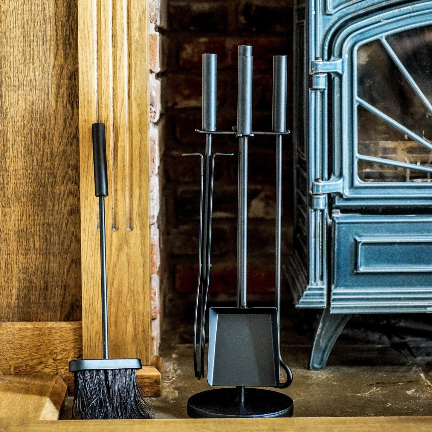 Horsens Iron Fireside Companion Set Round - Skandi London