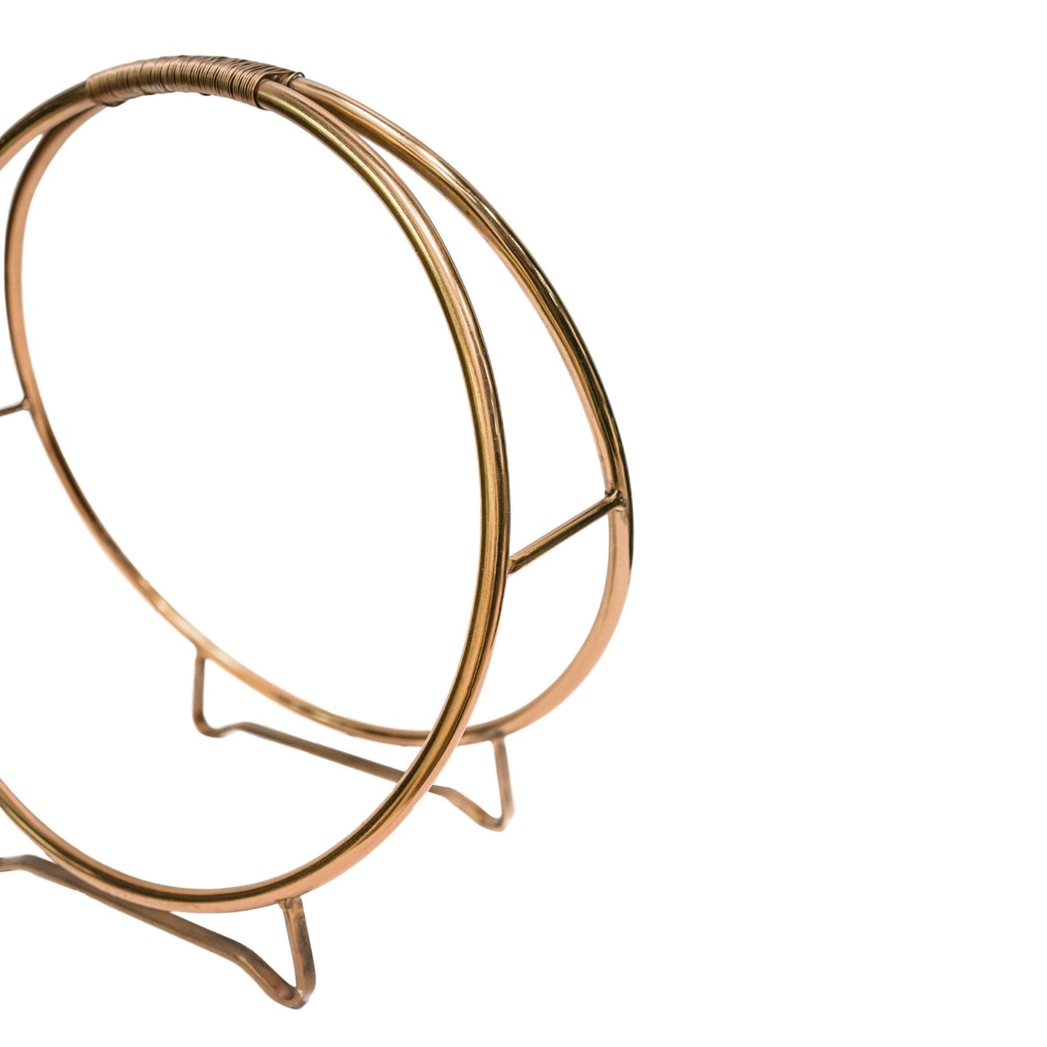 Hinner Round Copper Log Holder - Skandi London