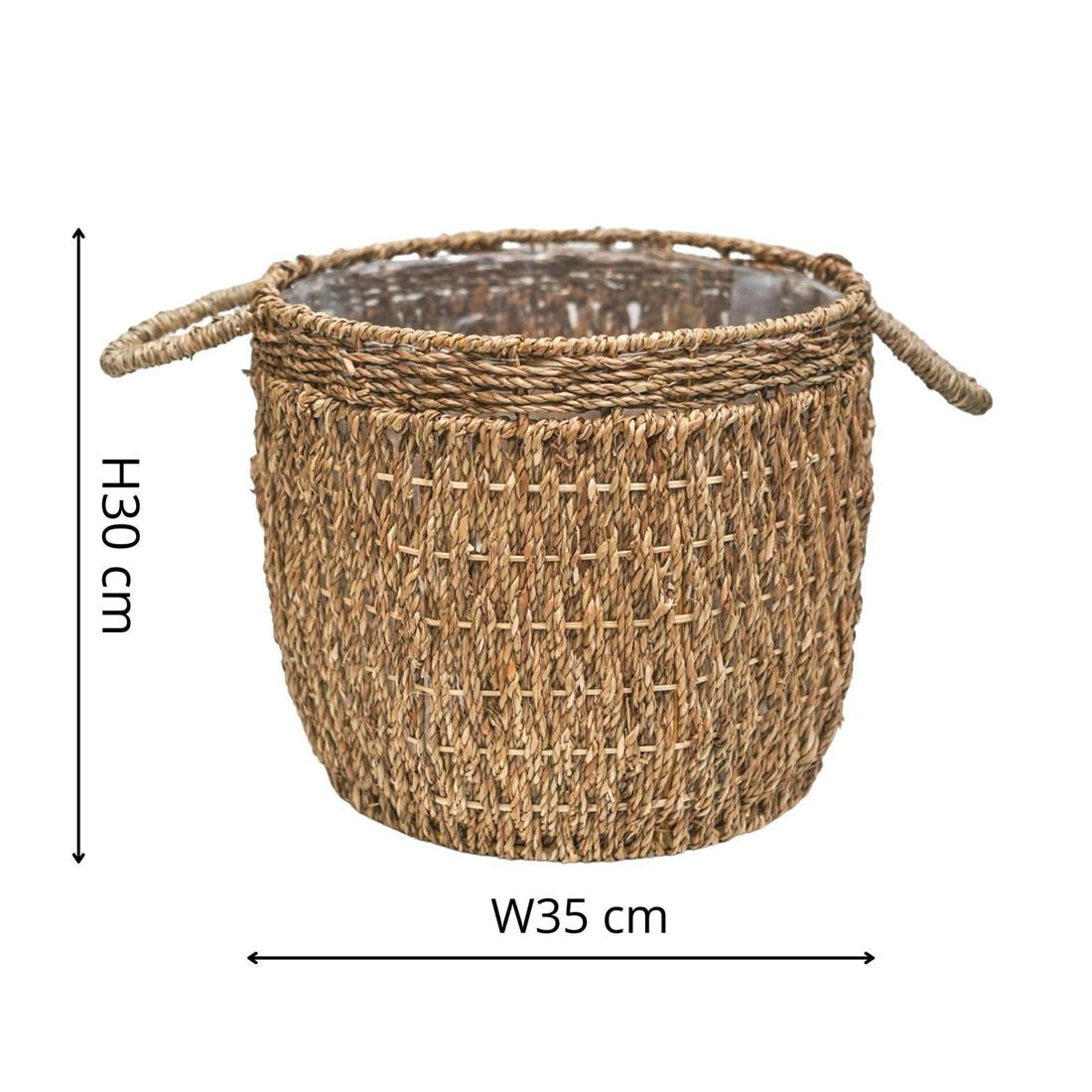 Valde Lined Basket Natural - Skandi London