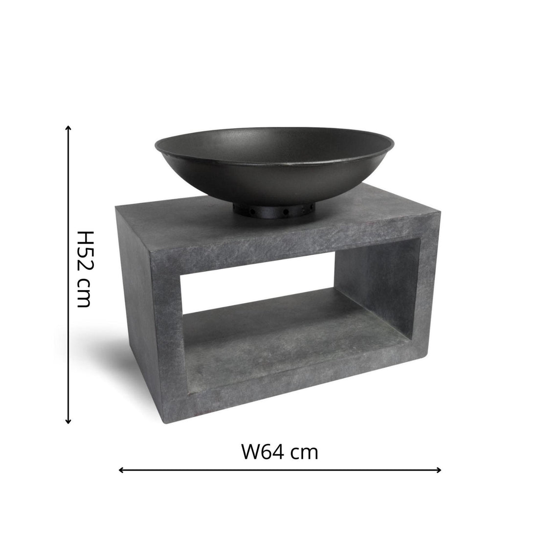 Tyw Fire Pit & Rectangle Console Cement - Skandi London