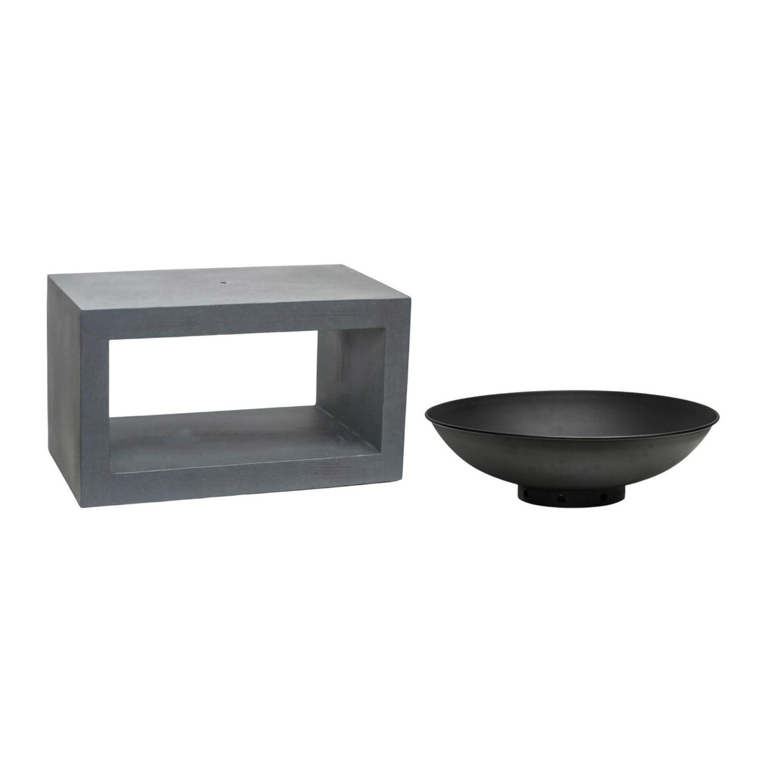 Tyw Fire Pit & Rectangle Console Cement - Skandi London