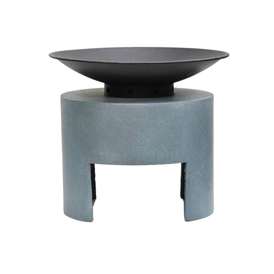 Tyw Fire Pit & Oval Console Cement - Skandi London