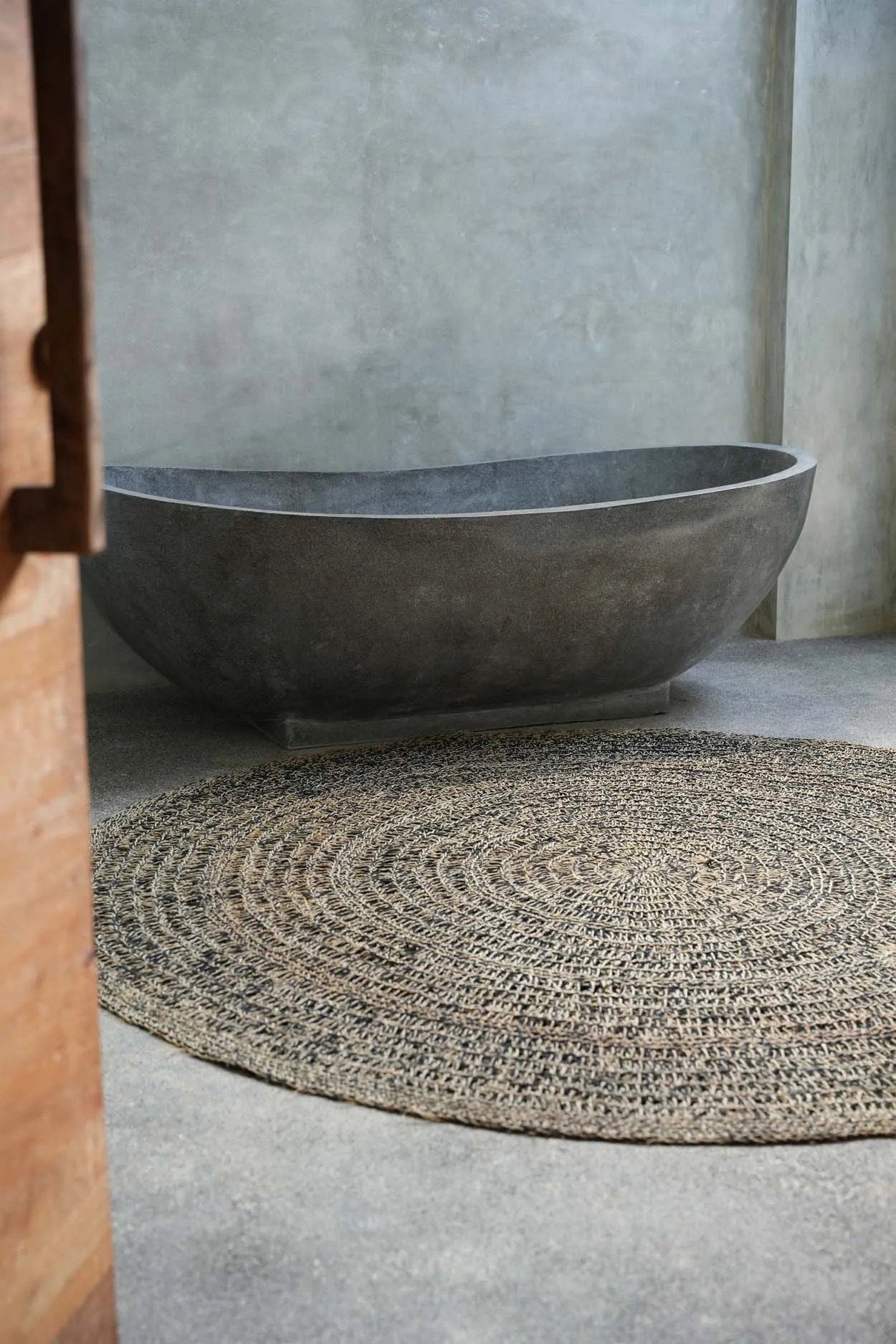 The Seagrass Carpet - Natural Black - 200CM