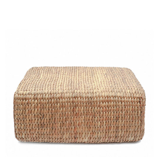 The Hyacinth Pouffe Square - Natural - Medium