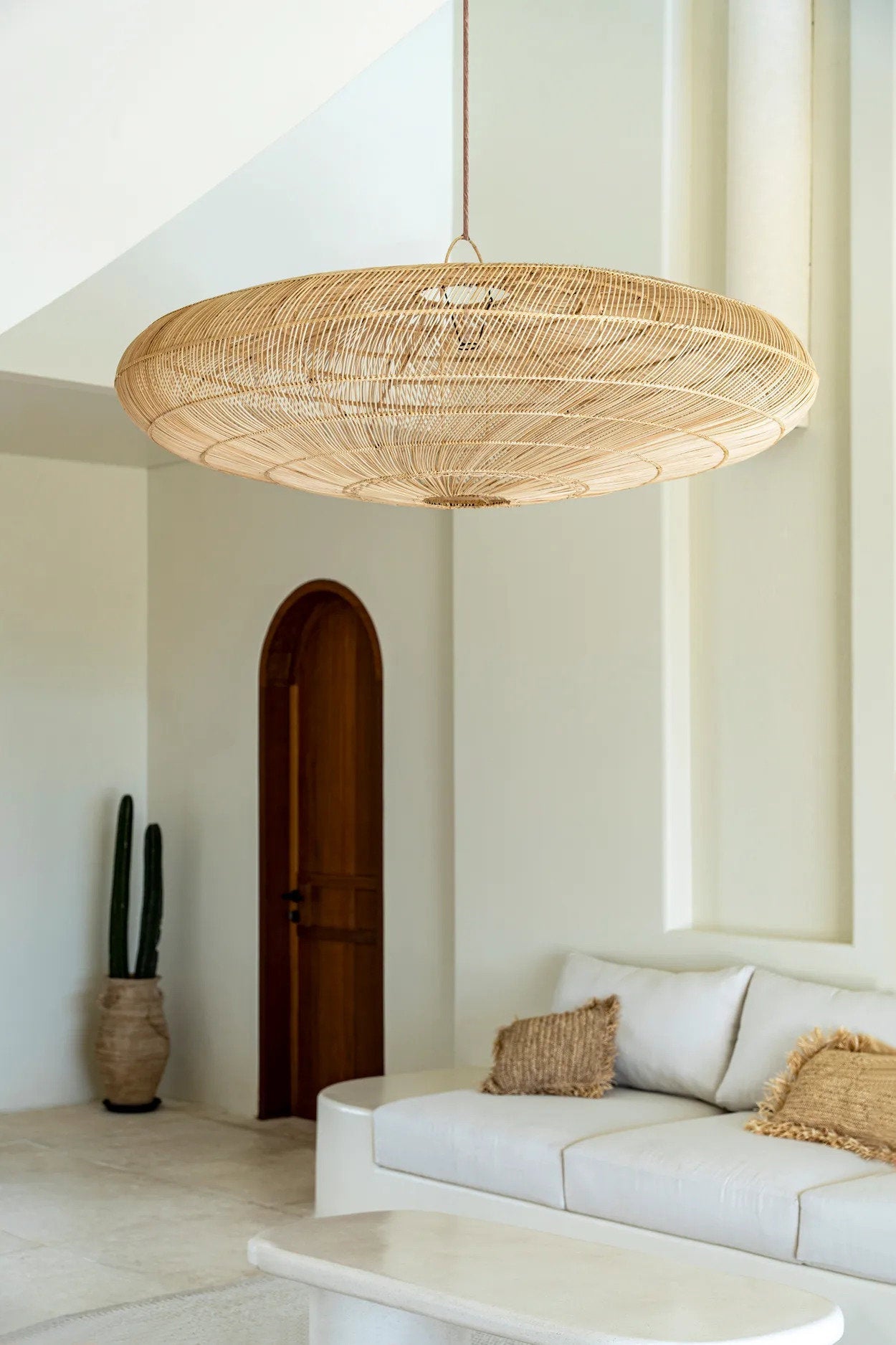 The Macaron Pendant - Natural - Extra Large