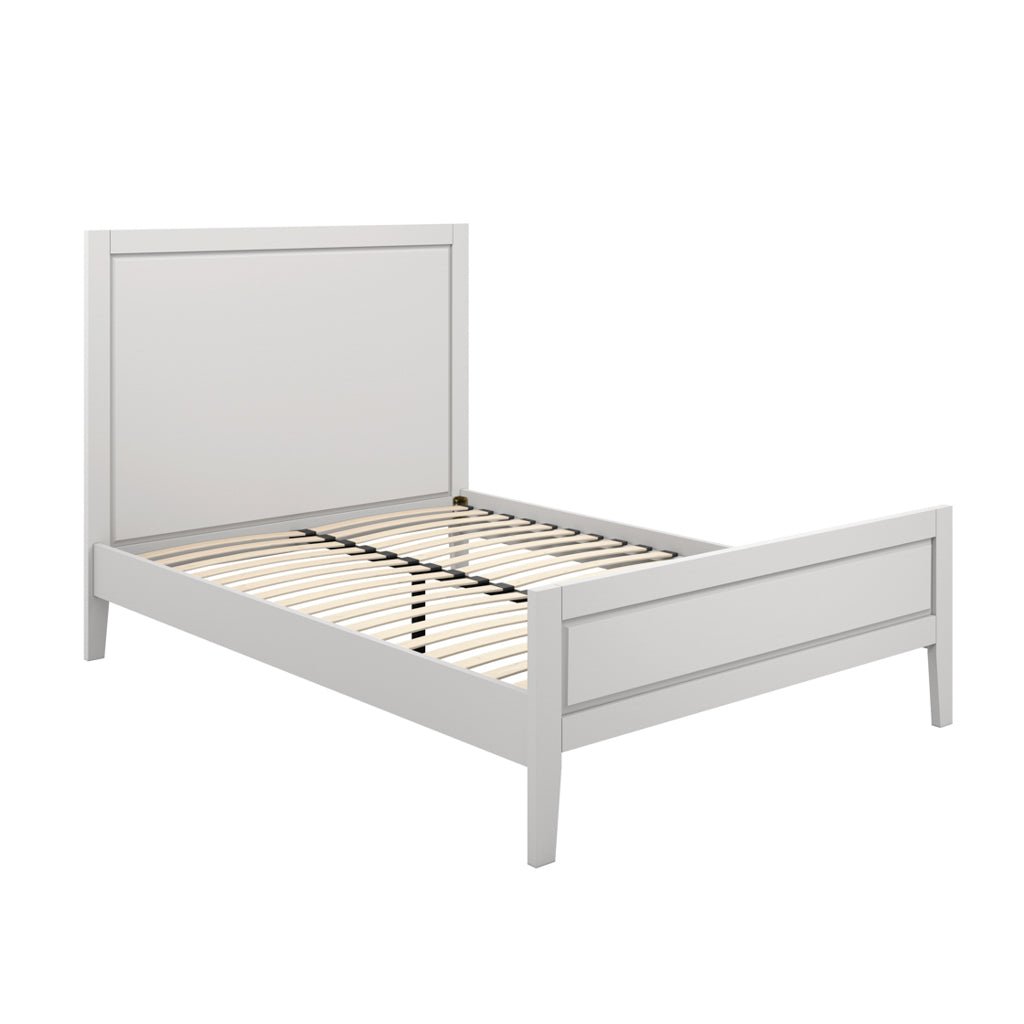 Soho Nordic Cement Grey Double Bed - Skandi London