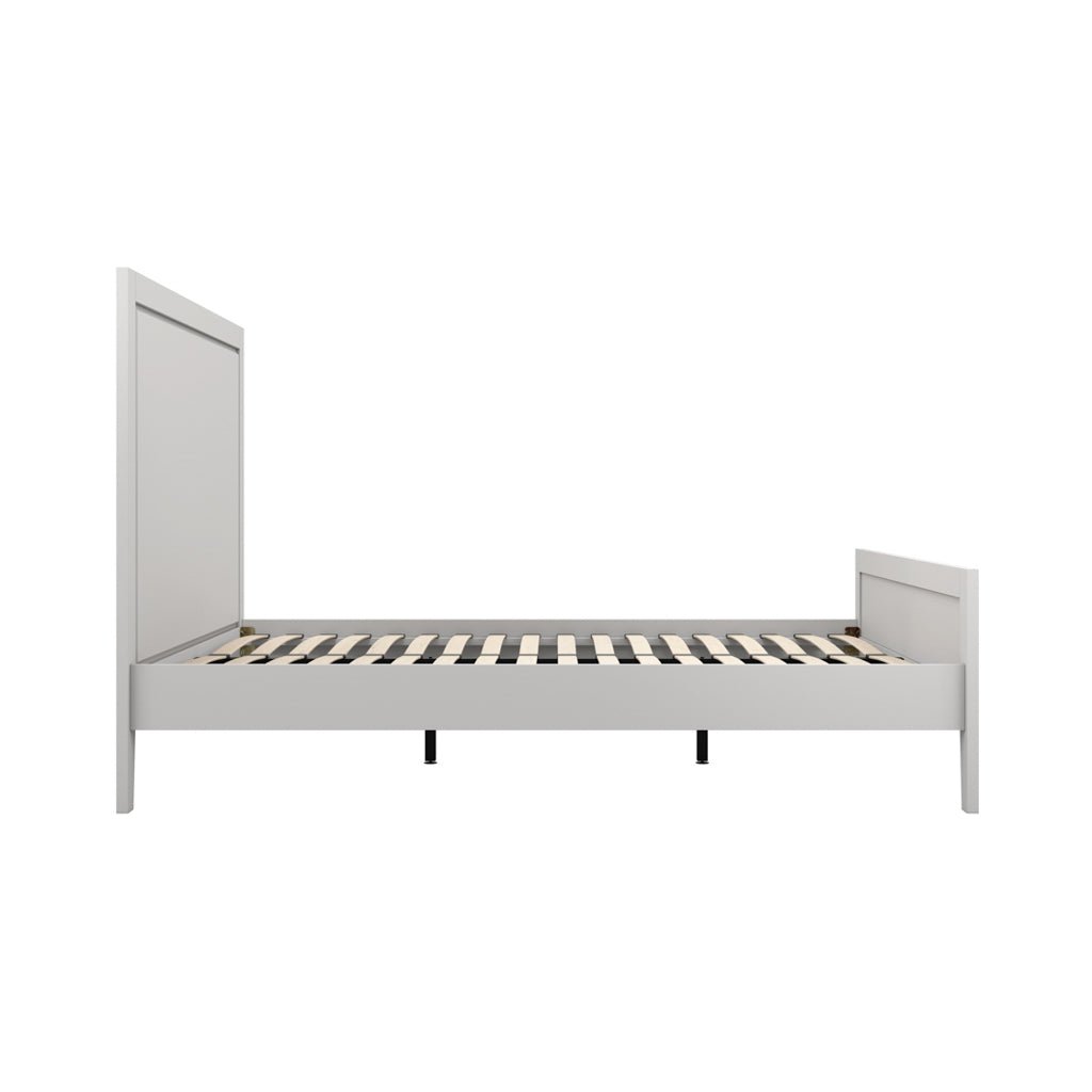 Soho Nordic Cement Grey Double Bed - Skandi London