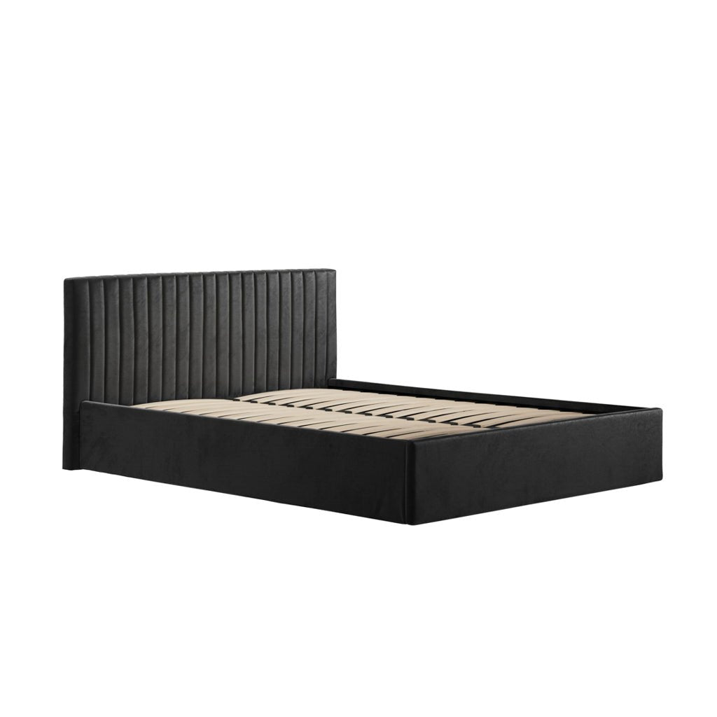 Soho Nordic Black Ottoman King Size Bed - Skandi London