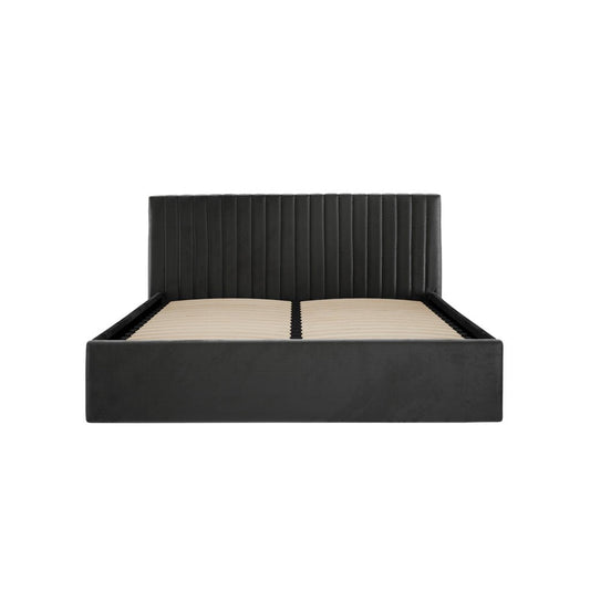 Soho Nordic Black Ottoman King Size Bed - Skandi London