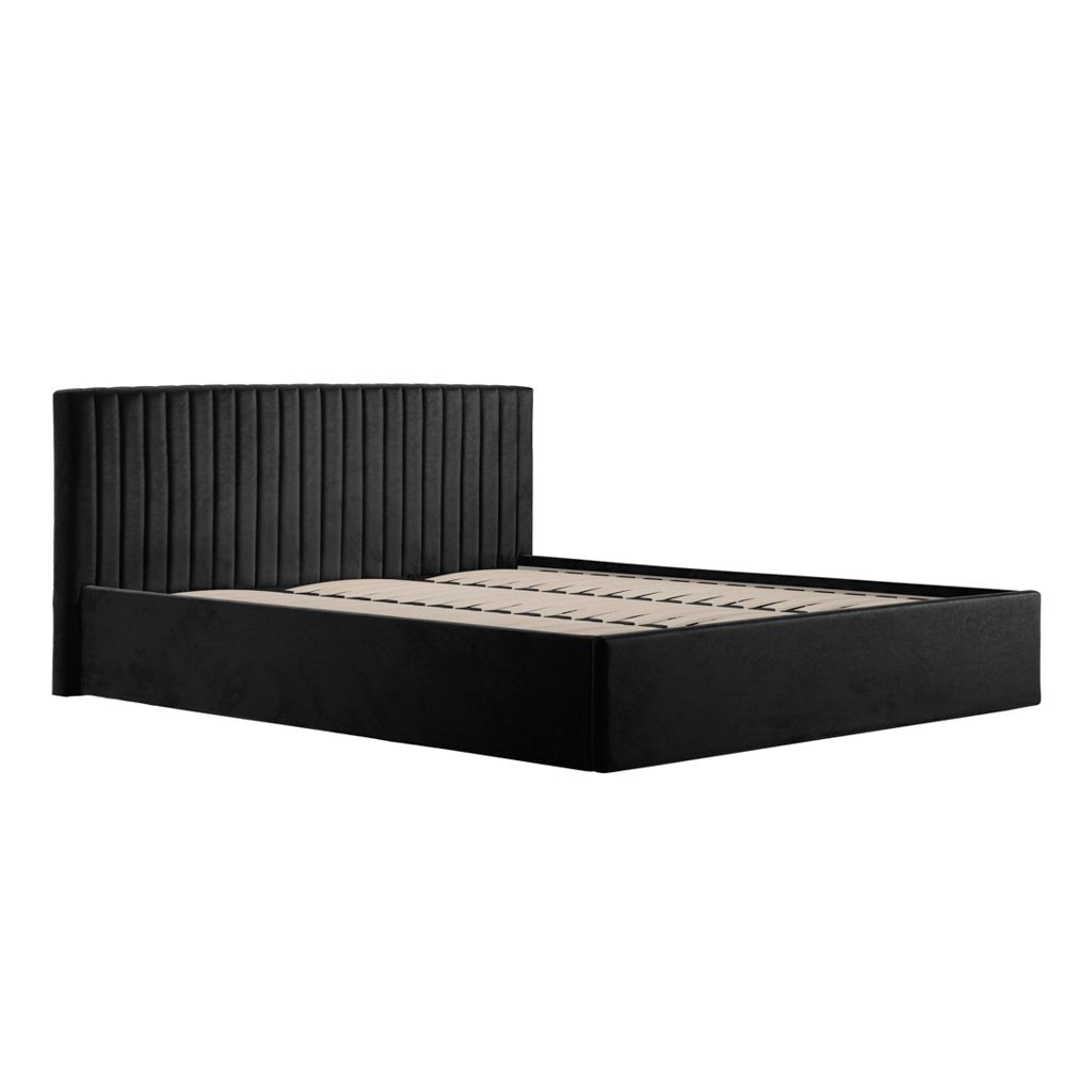 Soho Nordic Black Ottoman Super King Size Bed - Skandi London