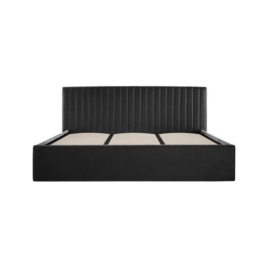 Soho Nordic Black Ottoman Super King Size Bed - Skandi London