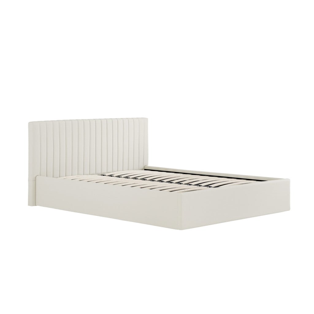 Soho Nordic Milk Ottoman King Size Bed - Skandi London
