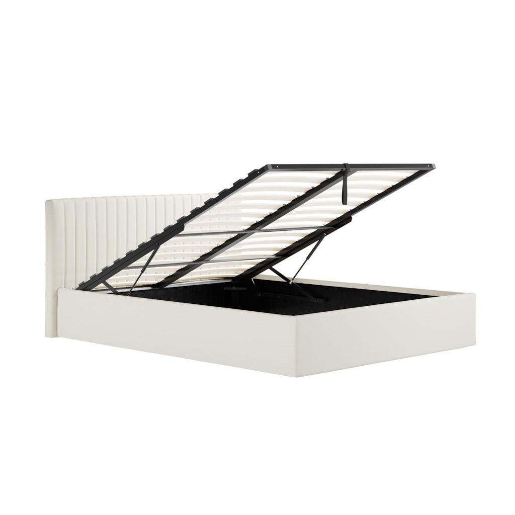 Soho Nordic Milk Ottoman King Size Bed - Skandi London