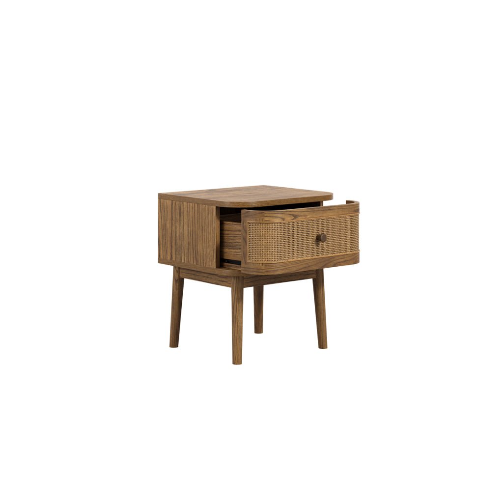 Hygge Smoked Bedside Cabinet - Skandi London