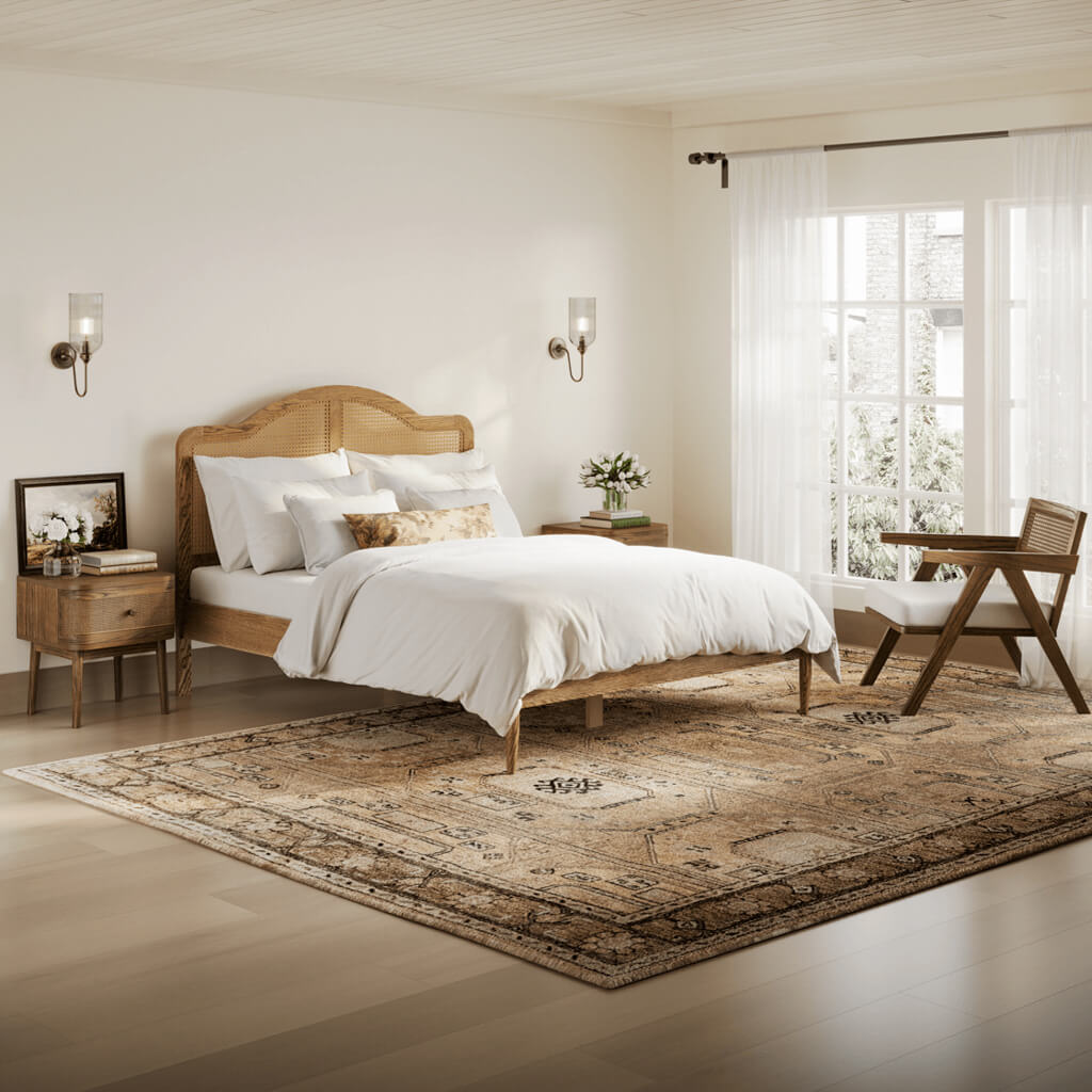 Hygge Smoked Double Bed - Skandi London