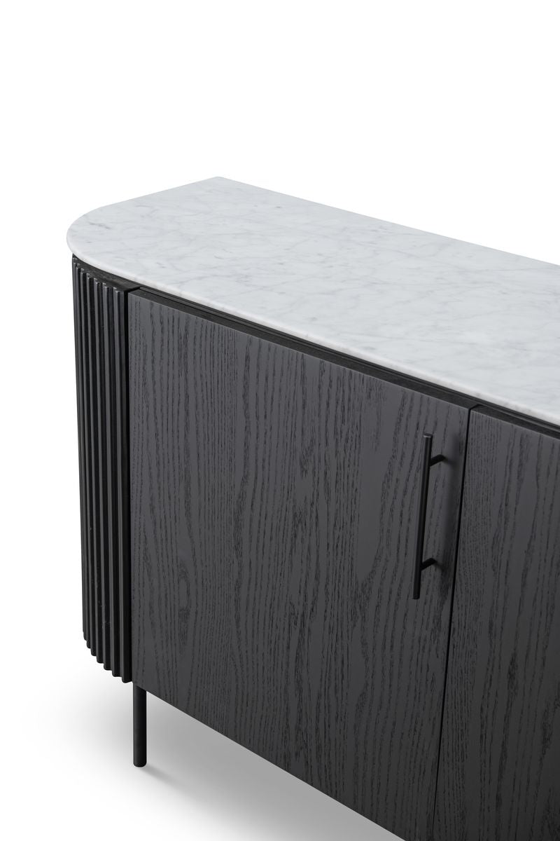 Lantine Marble Buffet - Black Oak