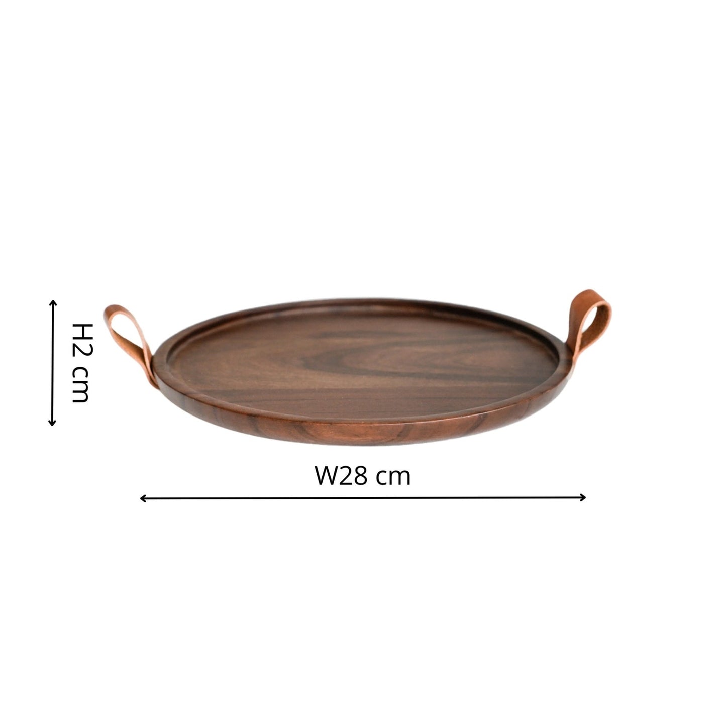 Ebeltoft Walnut Wooden Candle Plate - Skandi London