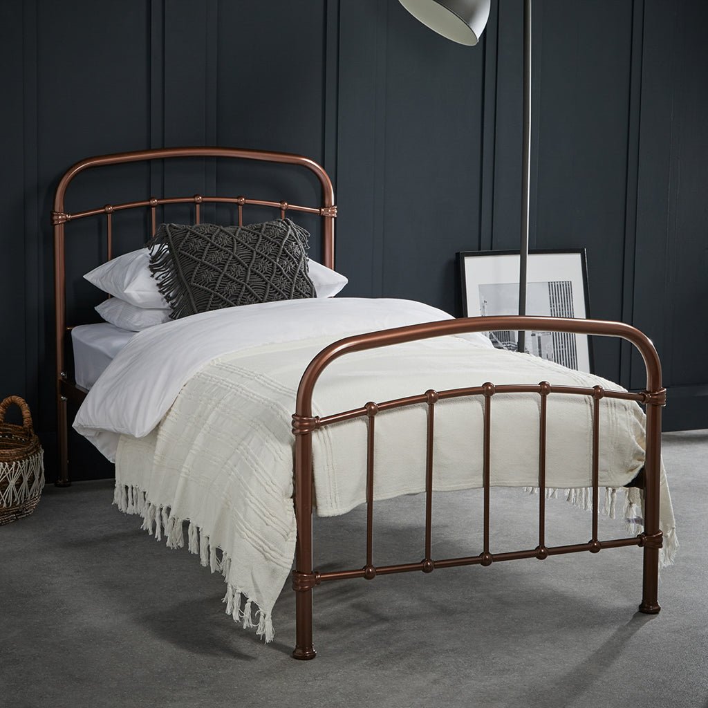 Soho Nordic Copper Single Bed - Skandi London