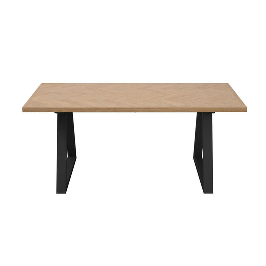 Oslo House Natural & Black Dining Table - Skandi London