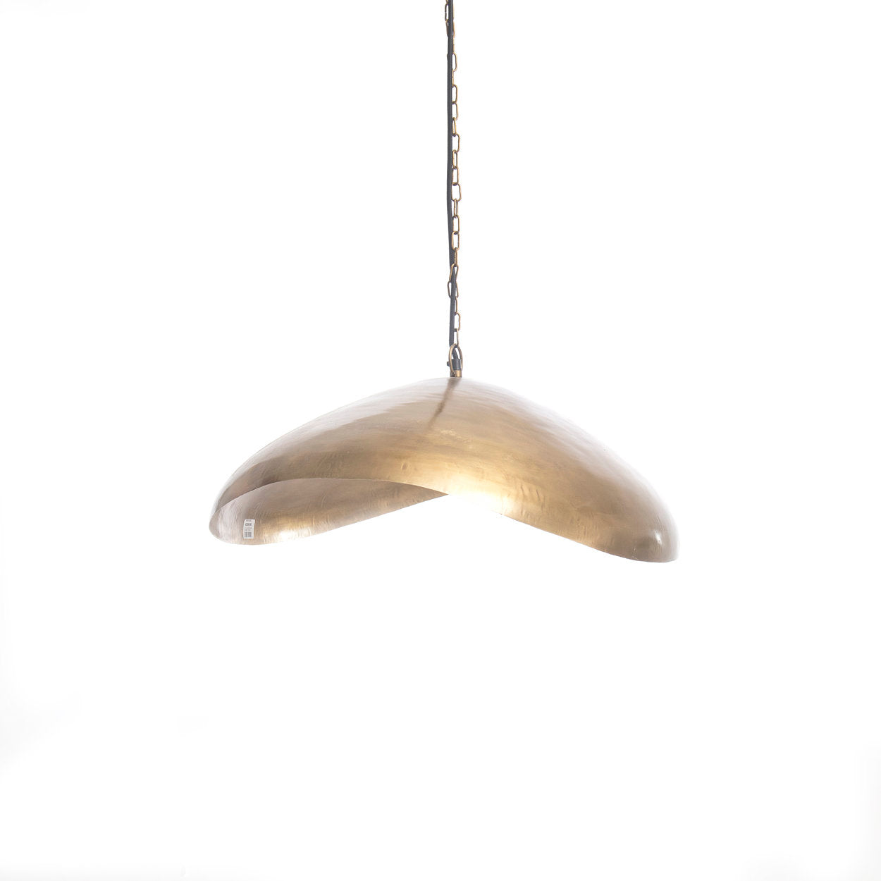 The Fortune Cookie Pendant - Brass - Extra Large