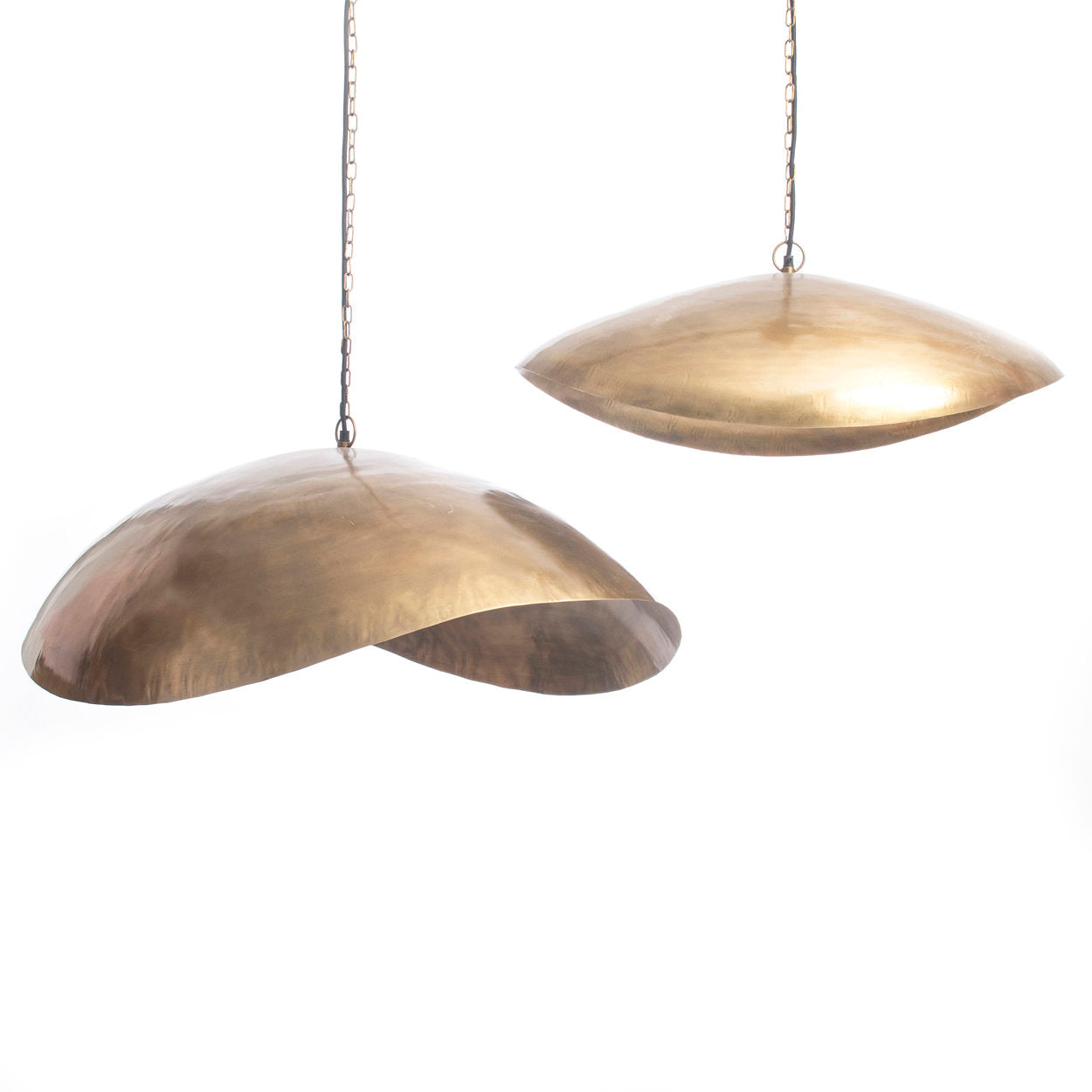 The Fortune Cookie Pendant - Brass - Extra Large