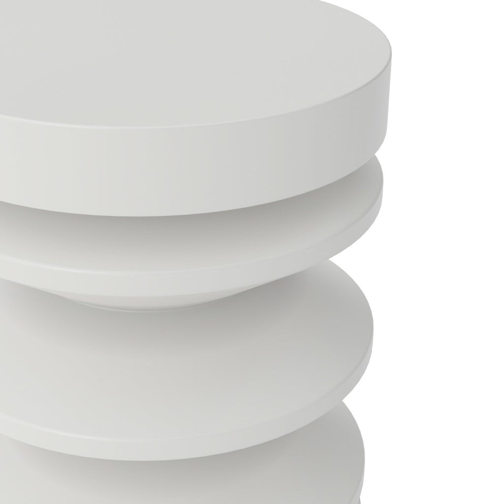 Nova White Side Table - Skandi London