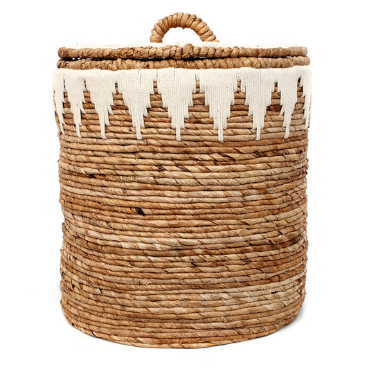 The Banana Stitched Laundry Baskets - Large