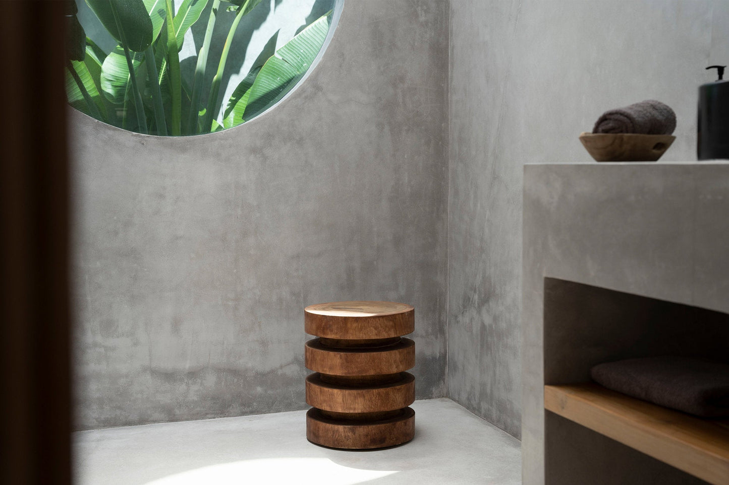 The Massaka Stool Table - Natural