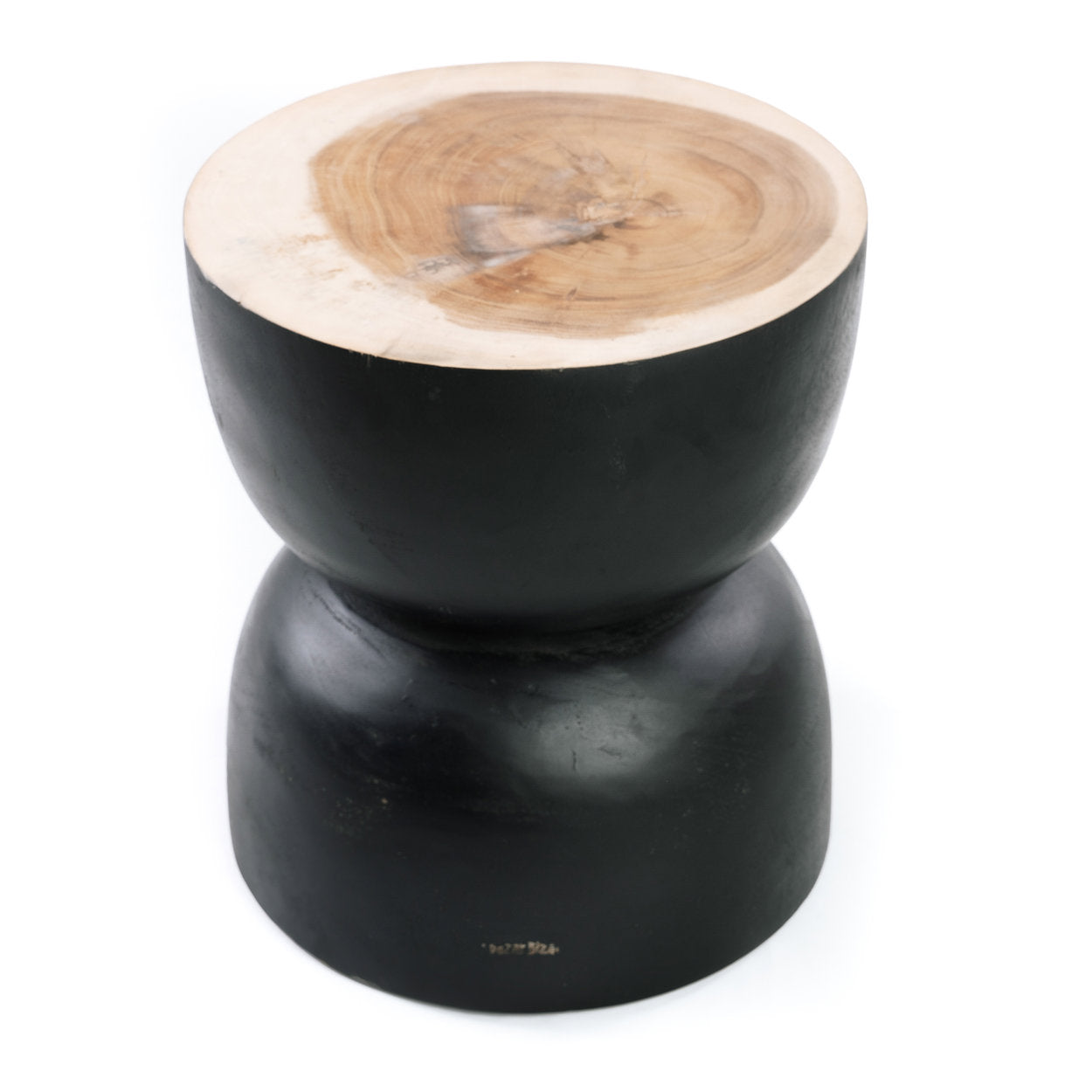 The Karbun Stool Table - Black Natural