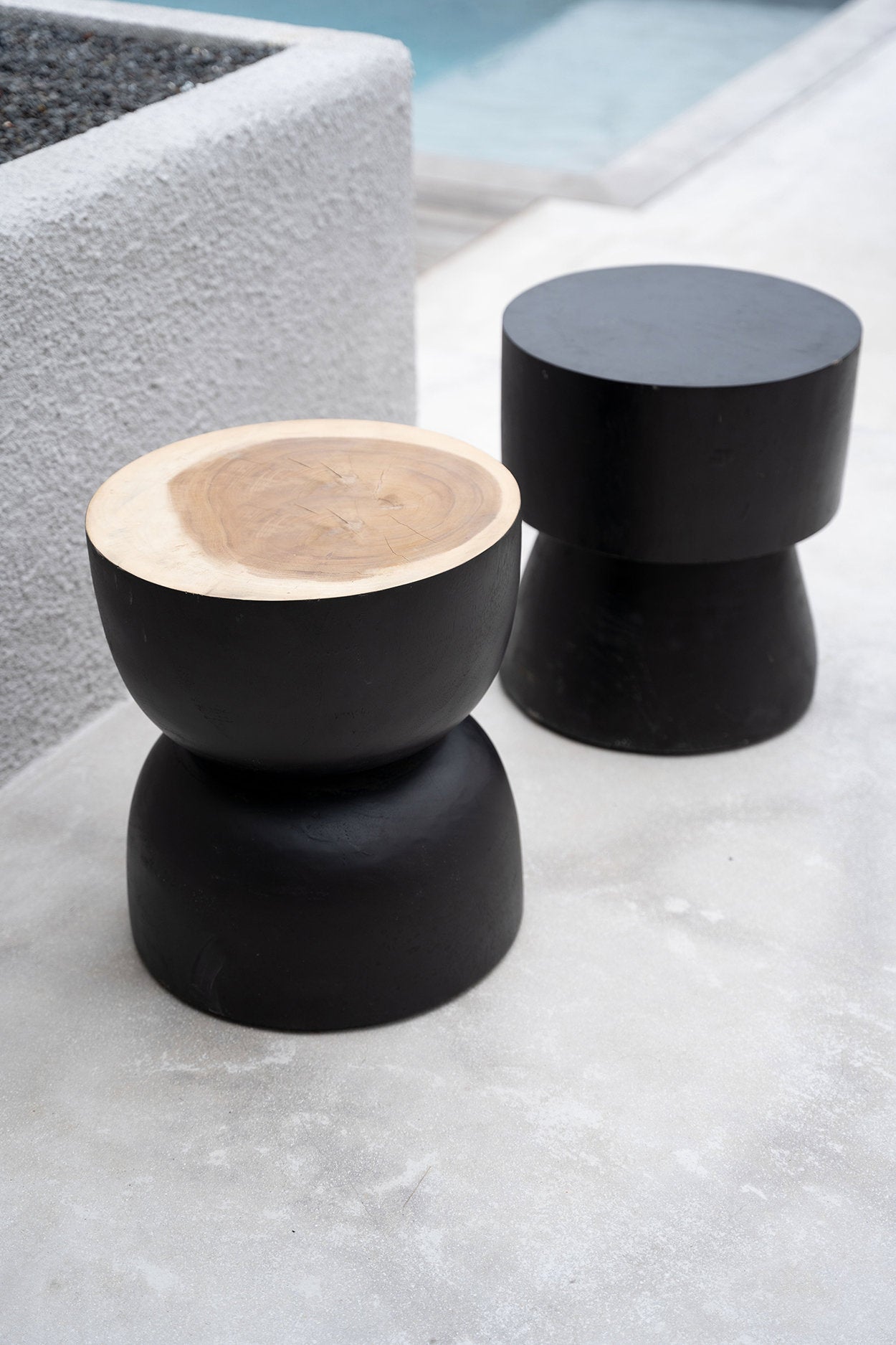 The Warmi Stool Table - Black
