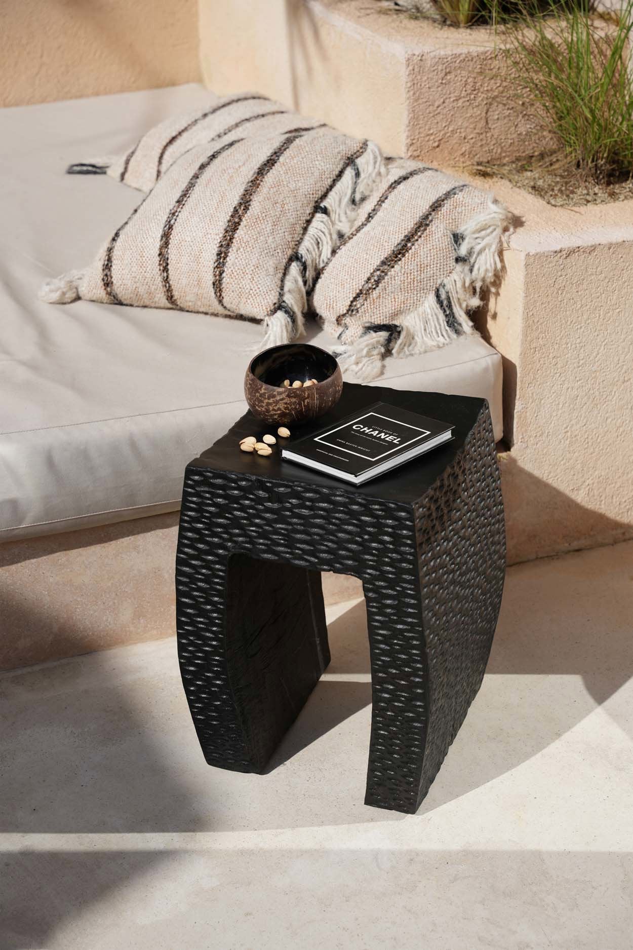 The Montano Stool Table  - Black