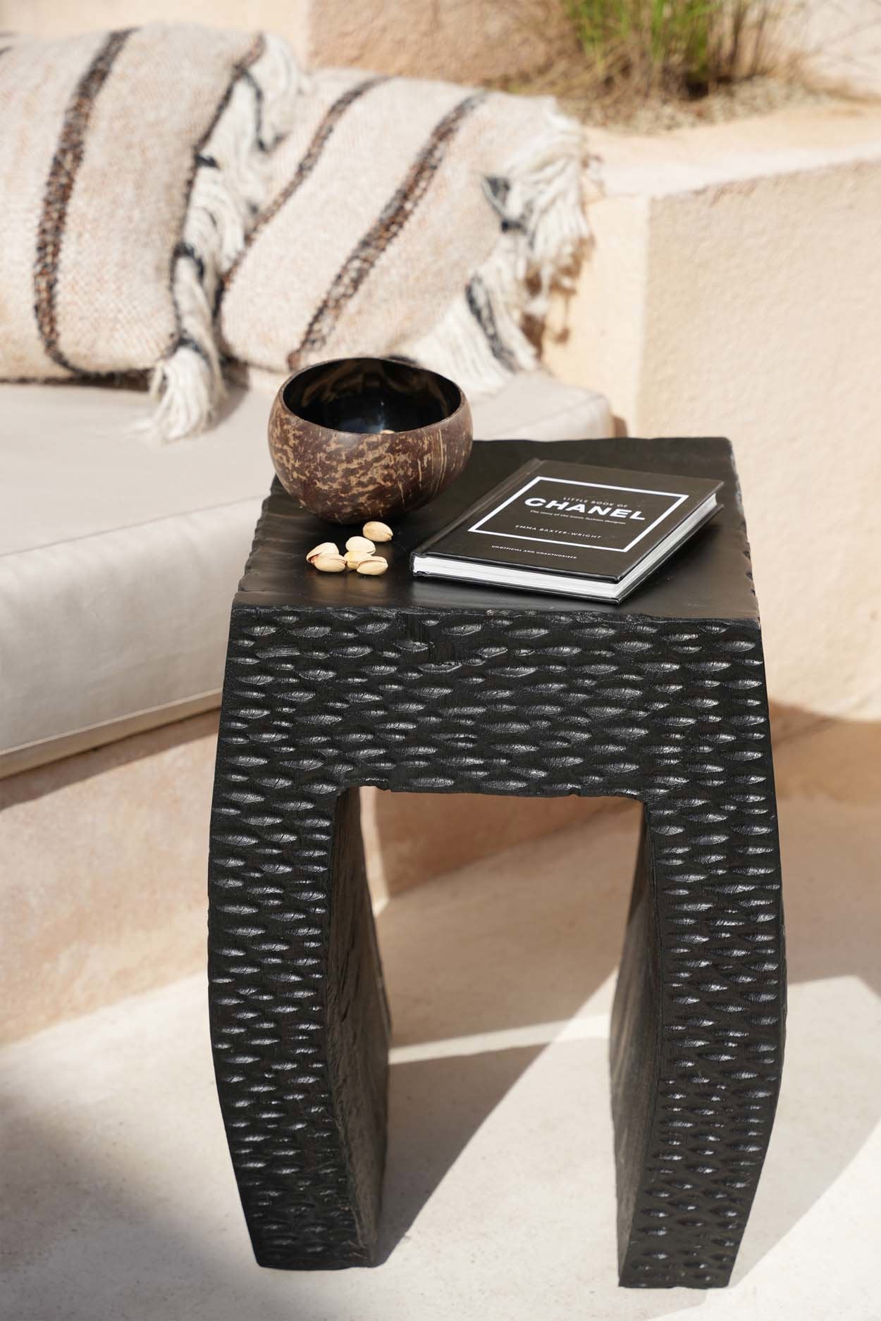 The Montano Stool Table  - Black
