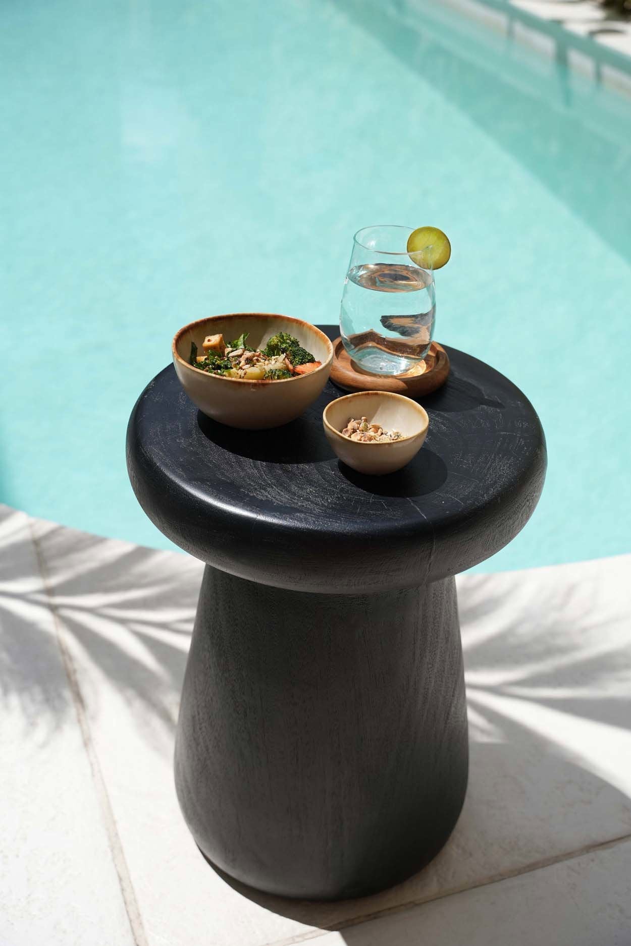 The Gagang Stool Table - Black