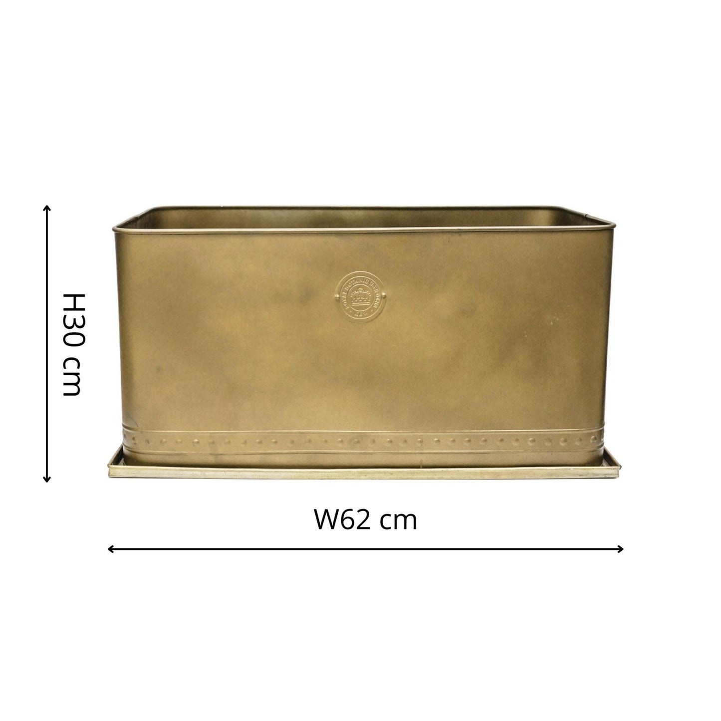 Skandi London Luxe Outdoor Planter in Brass - Large - Skandi London