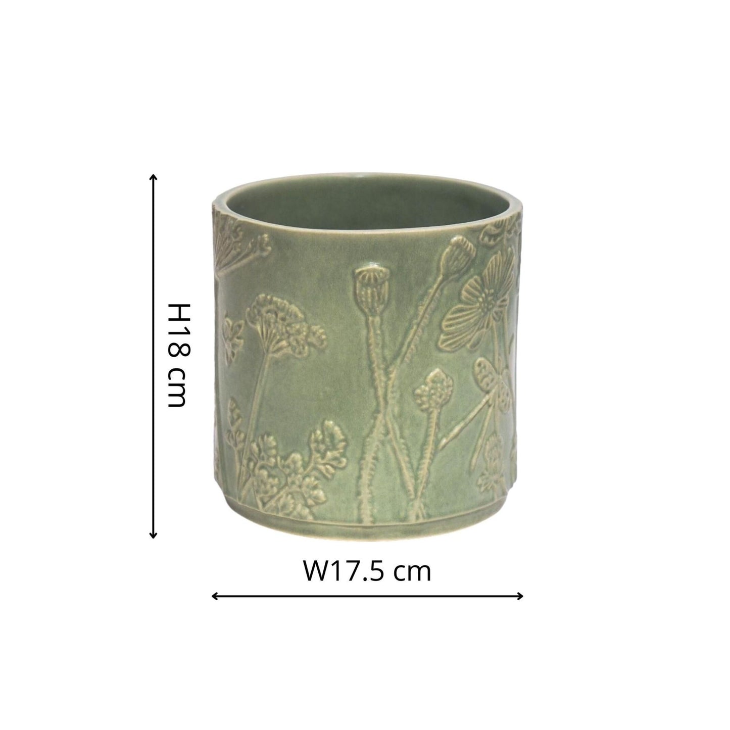 Skandi London Verdant Planter in Olive - Small - Skandi London