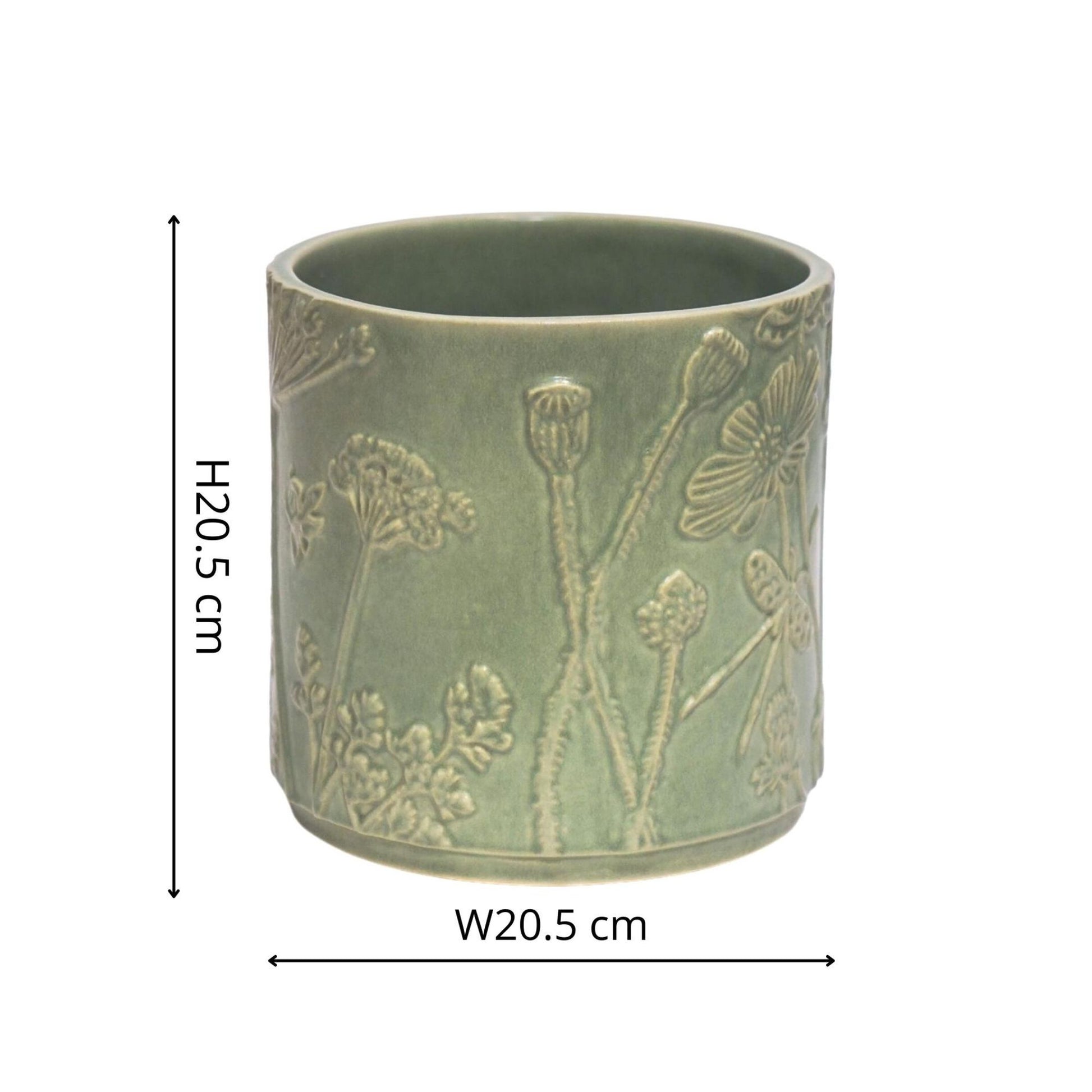 Skandi London Verdant Planter in Olive - Medium - Skandi London